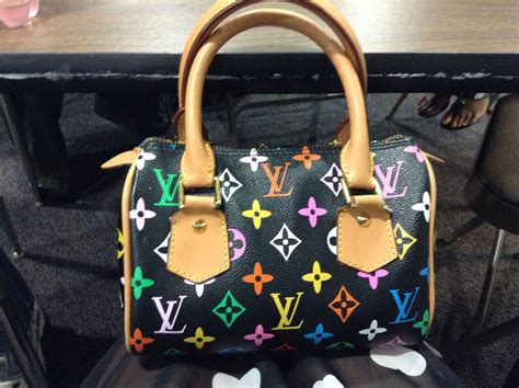 louis vuitton black and orange bag|Louis Vuitton rainbow monogram bag.